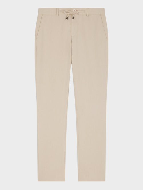 Pantalon casual slack skinny beige - Father & Sons - 4