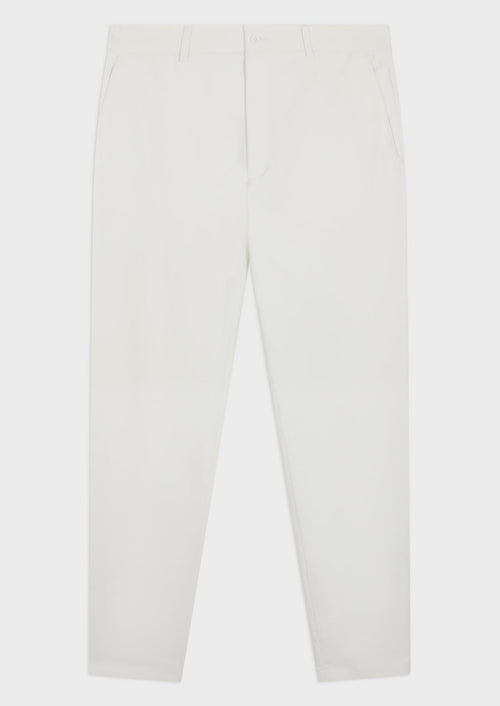 Chino Joueur slack skinny 7/8 uni blanc - Father & Sons - 1