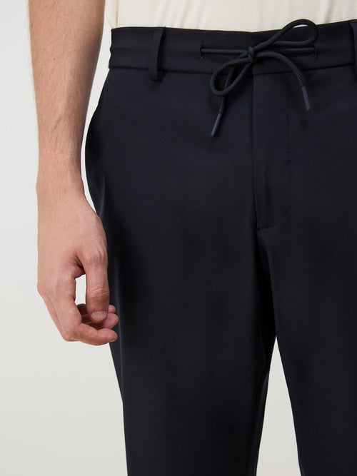 Pantalon coordonnable slack skinny bleu marine - Father & Sons - 3