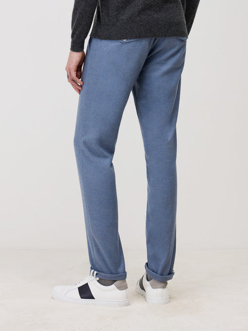 Chino slack skinny bleu turquin - Father & Sons - 2