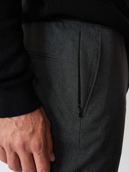 Pantalon casual slack skinny 7/8 anthracite - Father & Sons - 3