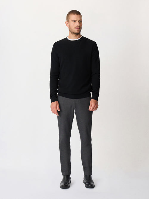 Pantalon casual slack skinny 7/8 anthracite - Father & Sons - 5