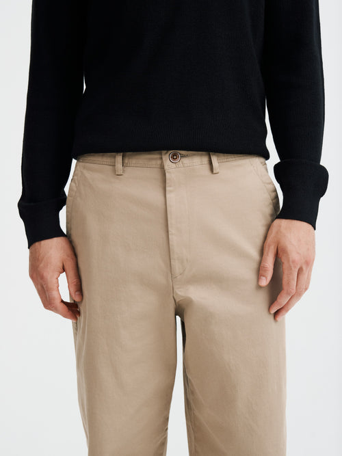 Pantalon de travail en coton stretch beige - Father & Sons - 4
