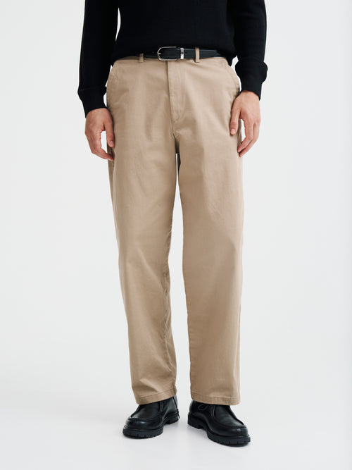 Pantalon de travail en coton stretch beige - Father & Sons - 3