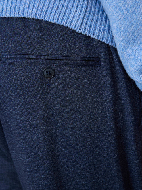 Pantalon casual slack regular bleu indigo - Father & Sons - 3