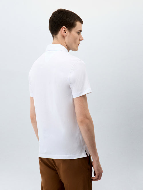 Polo Slim en coton blanc - Father & Sons - 2
