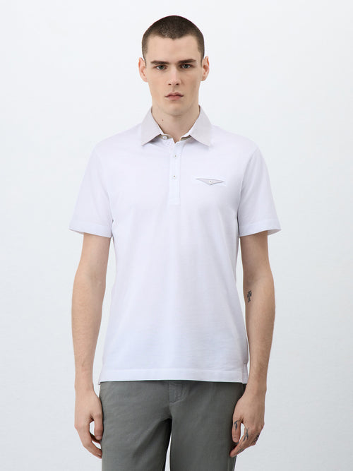 Polo Slim en coton blanc - Father & Sons - 1