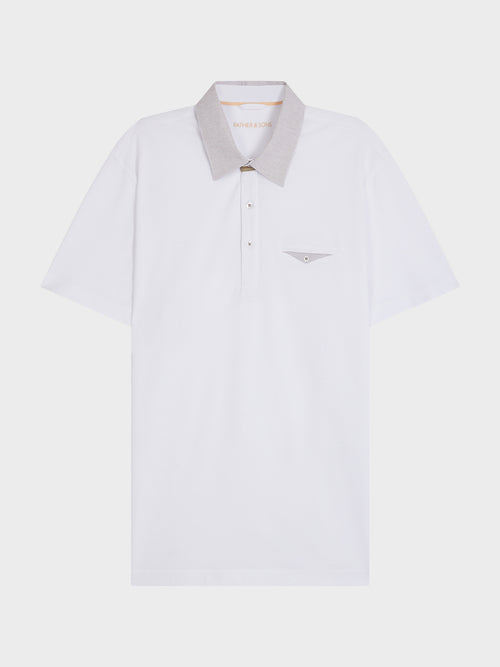 Polo Slim en coton blanc - Father & Sons - 4