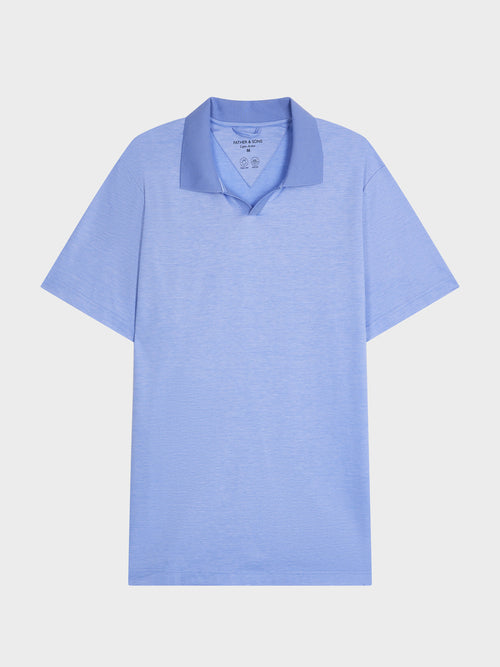 Polo Slim en coton bleu ciel - Father & Sons - 5