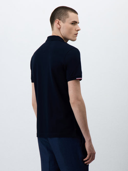 Polo Slim en coton bleu marine - Father & Sons - 2