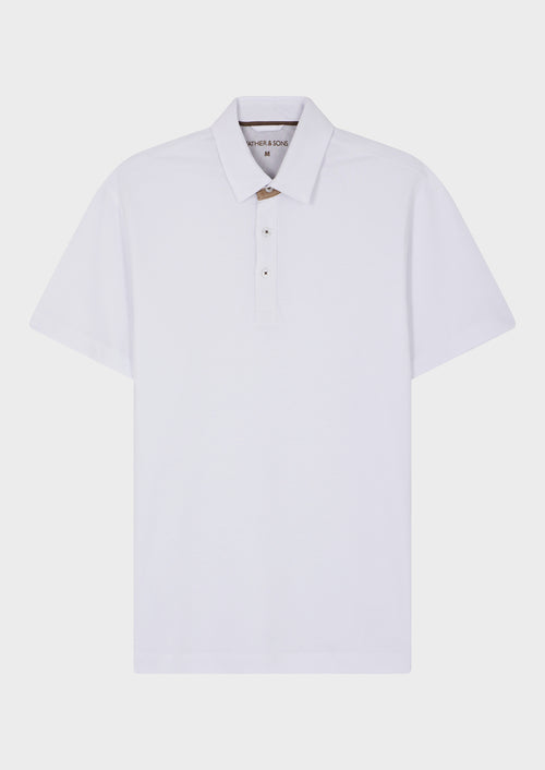Polo Slim en coton blanc - Father & Sons - 4
