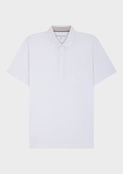 Polo Slim en coton blanc - Father & Sons - 4