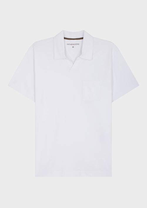 Polo Slim en coton blanc - Father & Sons - 1