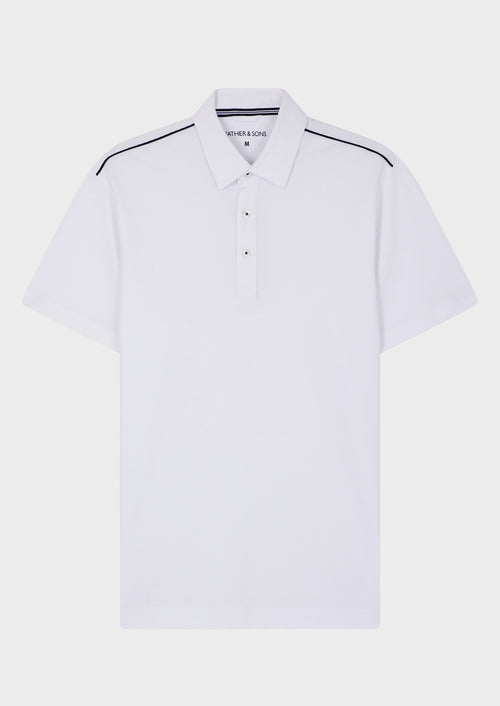 Polo Slim en coton blanc - Father & Sons - 4