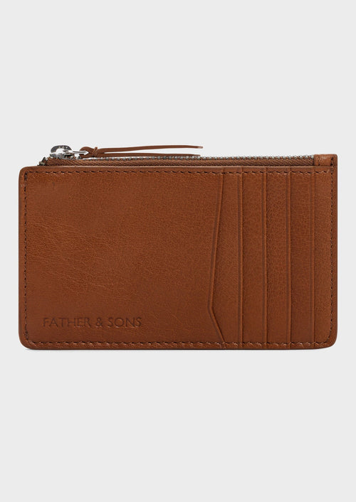 Portefeuille en cuir cognac - Father & Sons - 1
