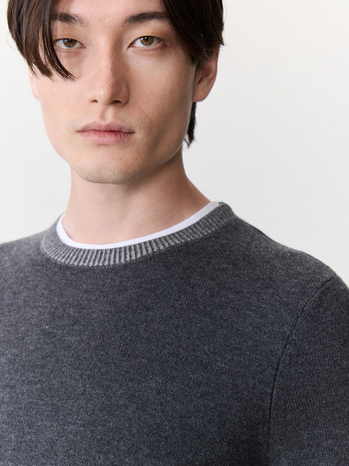 Pull col rond anthracite - Father & Sons - 3