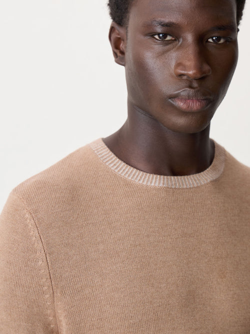 Pull col rond camel - Father & Sons - 3