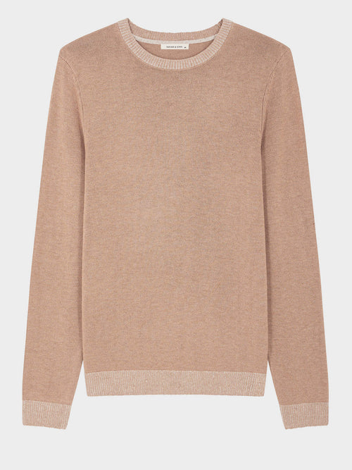 Pull col rond camel - Father & Sons - 5