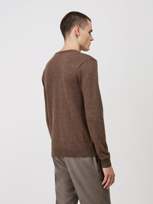Pull col rond marron - Father & Sons - 2