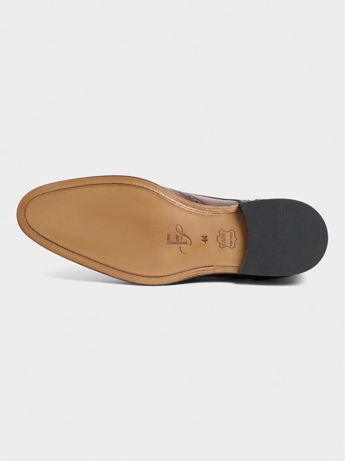 Derbies en cuir lisse cognac - Father & Sons - 3