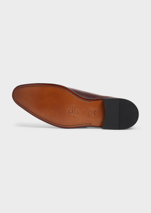 Richelieus en cuir lisse bordeaux - Father & Sons - 3