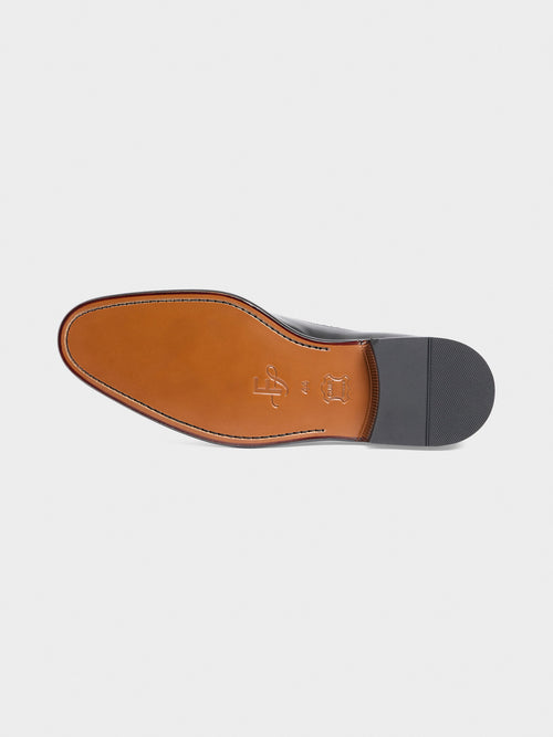 Richelieus en cuir lisse noir - Father & Sons - 3