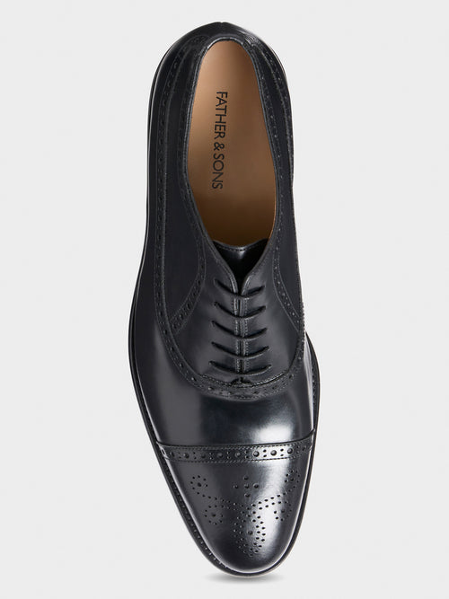 Richelieus en cuir lisse noir - Father & Sons - 2