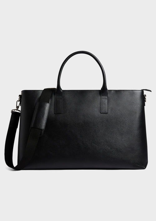 Sac 48h en cuir noir - Father & Sons - 1