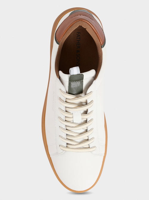 Basket en cuir écru - Father & Sons - 2