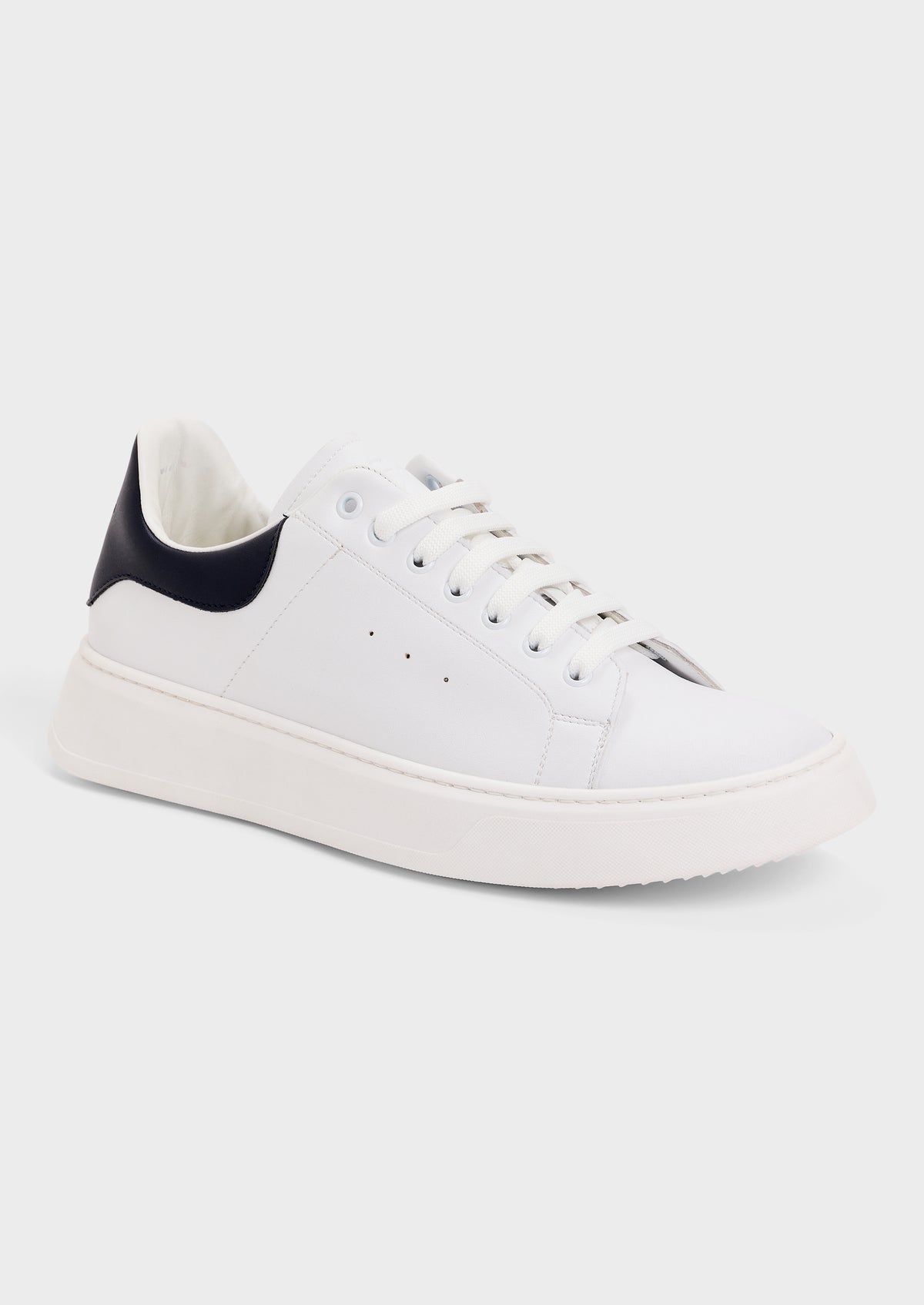 Sneakers Homme Chaussure Homme Cuir Blanc Alex Baskets En Cuir