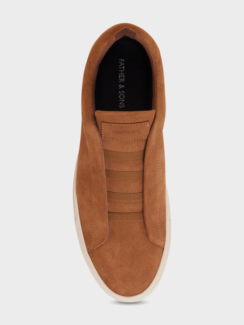 Baskets en cuir nubuck marron - Father & Sons - 2