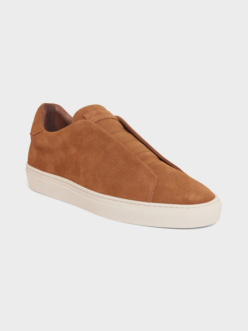 Baskets en cuir nubuck marron - Father & Sons - 1