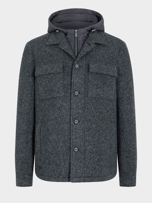 Surchemise anthracite à capuche amovible - Father & Sons - 5