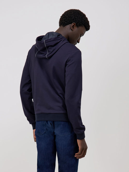 Sweat à capuche zippé bleu marine - Father & Sons - 2
