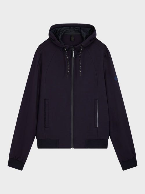 Sweat à capuche zippé bleu marine - Father & Sons - 4