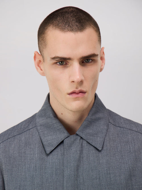 Trench droit bleu chambray - Father & Sons - 3