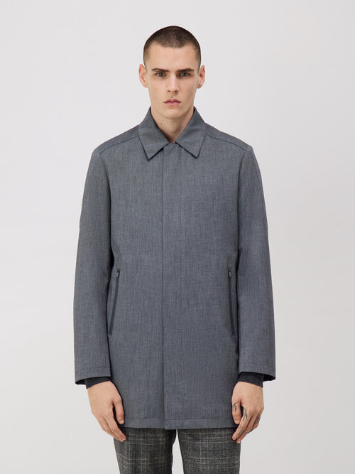 Trench droit bleu chambray - Father & Sons - 4