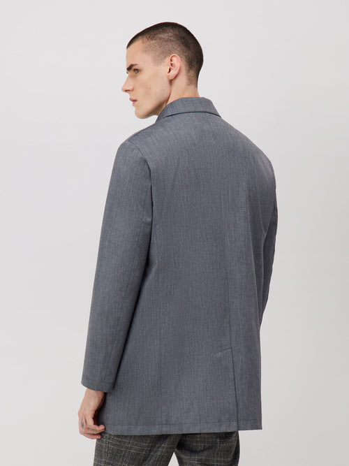 Trench droit bleu chambray - Father & Sons - 2
