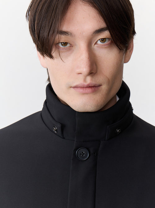 Trench droit noir à capuche amovible - Father & Sons - 5