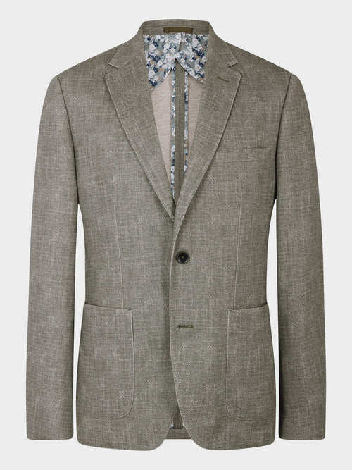Veste Slim en maille kaki - Father & Sons - 7