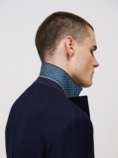 Veste Regular en laine mélangée bleu marine - Father & Sons - 3