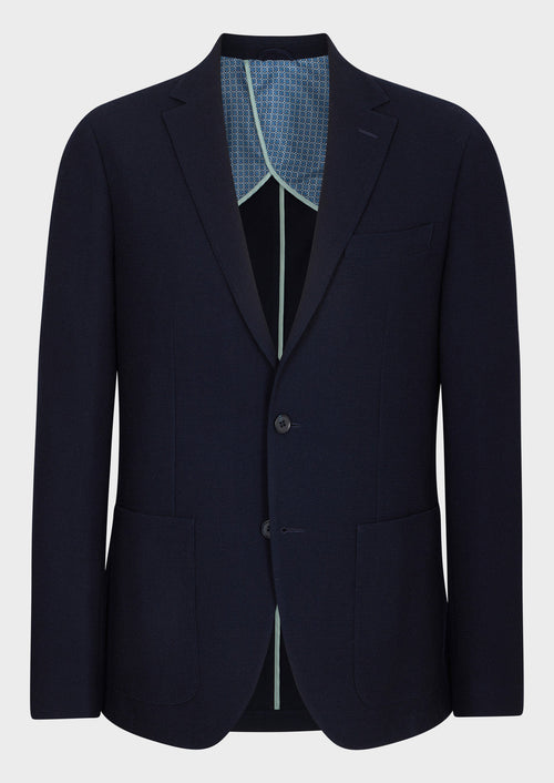 Veste Regular en laine mélangée bleu marine - Father & Sons - 6