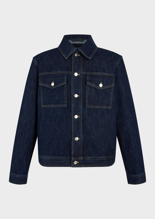 Veste en jean en coton bleu indigo - Father & Sons - 7
