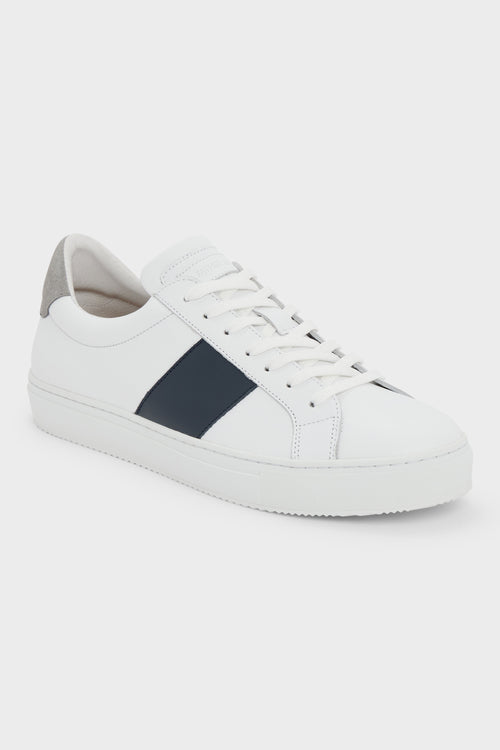 Baskets basses en cuir blanc - Father & Sons   -  