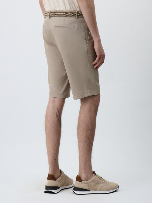 Bermuda en coton stretch beige - 2 - Father & Sons   - 12 