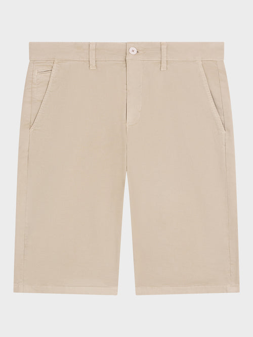 Bermuda en coton stretch beige - 1 - Father & Sons   - 15 