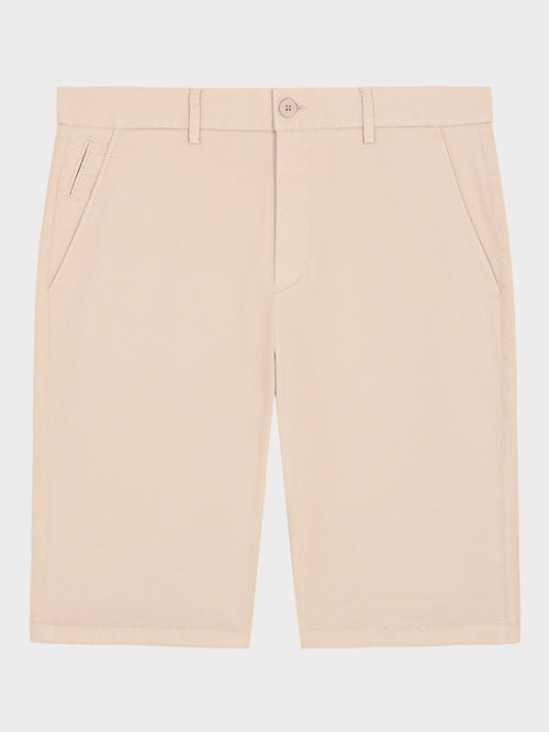 Bermuda slim en coton stretch beige - Father & Sons   - 5 