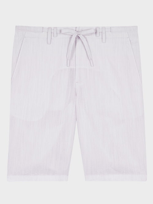 Bermuda en lin et coton blancs - Father & Sons   - 4 