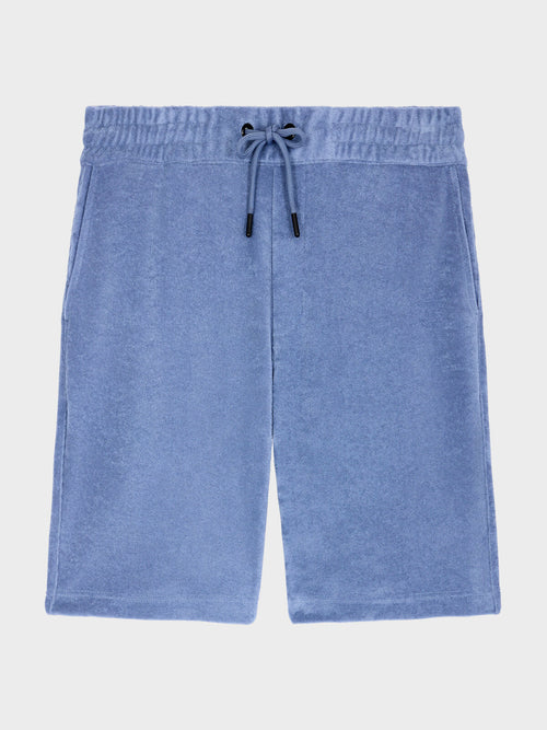 Bermuda regular en jersey éponge bleu chambray - Father & Sons   - 5 