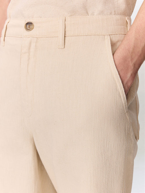 Bermuda regular en coton beige - Father & Sons   - 3 